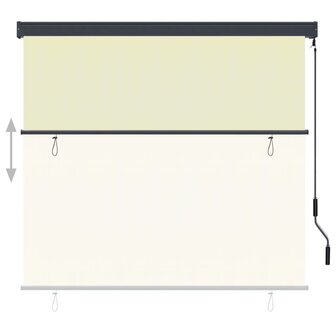 Rolgordijn voor buiten 160x250 cm cr&egrave;me 3