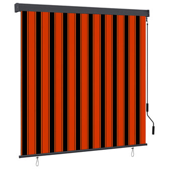 Rolgordijn voor buiten 160x250 cm oranje en bruin 1