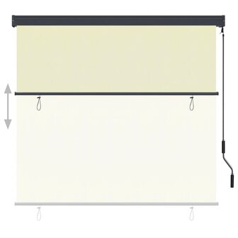 Rolgordijn voor buiten 170x250 cm cr&egrave;me 3