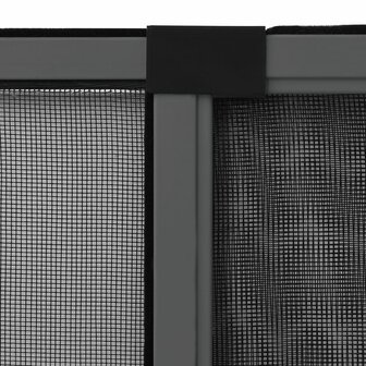 Raamhor uitschuifbaar (75-143)x50 cm antracietkleurig 8
