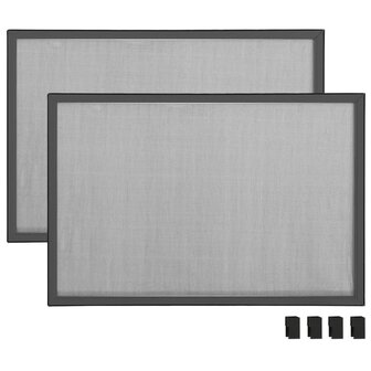 Raamhor uitschuifbaar (100-193)x75 cm antracietkleurig 5