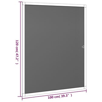 Raamhor 100x120 cm wit 8