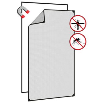 Insectenhor voor ramen magnetisch 80x140 cm antracietkleurig 4