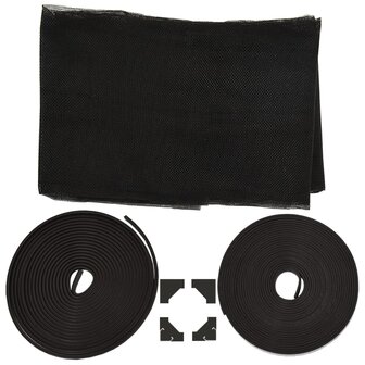 Insectenhor voor ramen magnetisch 100x120 cm antracietkleurig 7