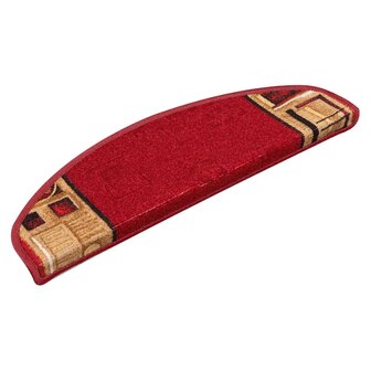 Trapmatten zelfklevend 5 st 65x21x4 cm rood 2