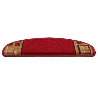 Trapmatten zelfklevend 5 st 65x21x4 cm rood 3