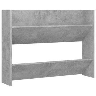 Wandschoenenkasten 2 st 80x18x60 cm spaanplaat betongrijs 5