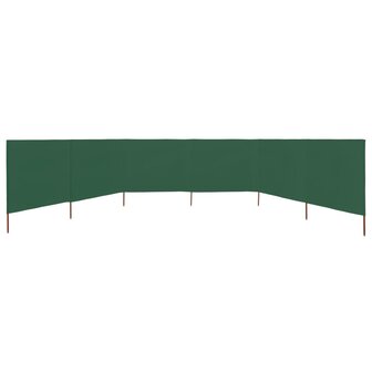 Windscherm 6-panelen 800x120 cm stof groen 3