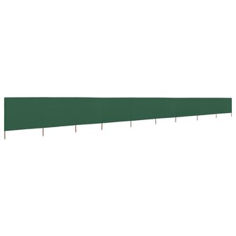 Windscherm 9-panelen 1200x120 cm stof groen 2