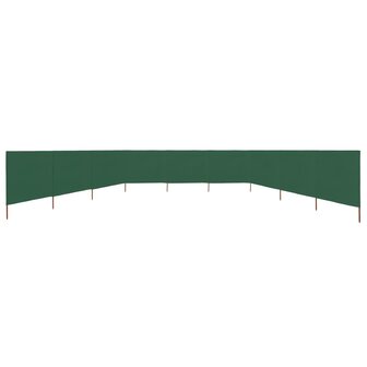 Windscherm 9-panelen 1200x120 cm stof groen 3