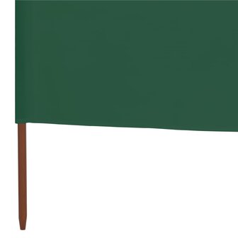 Windscherm 9-panelen 1200x120 cm stof groen 5