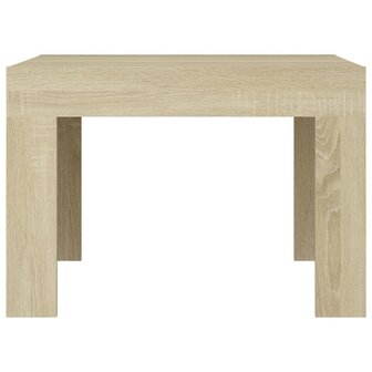 Salontafel 50x50x35 cm bewerkt hout sonoma eikenkleurig 5