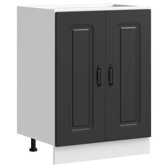 Spoelbakonderkast Kalmar 60x46x81,5 cm bewerkt hout zwart 2