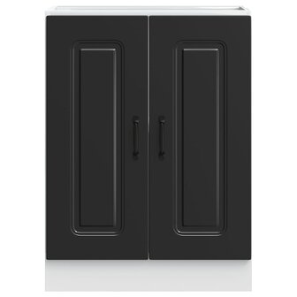 Spoelbakonderkast Kalmar 60x46x81,5 cm bewerkt hout zwart 4
