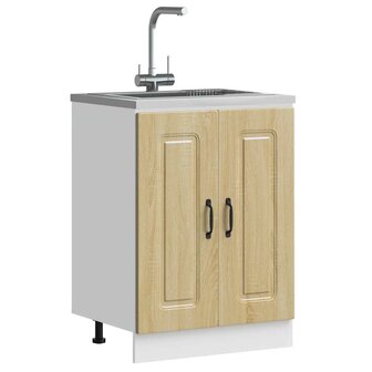 Spoelbakonderkast Kalmar 60x46x81,5cm bewerkt hout sonoma eiken 1