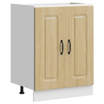 Spoelbakonderkast Kalmar 60x46x81,5cm bewerkt hout sonoma eiken 2