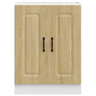 Spoelbakonderkast Kalmar 60x46x81,5cm bewerkt hout sonoma eiken 4