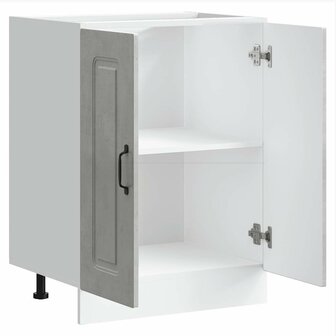 Spoelbakonderkast Kalmar 60x46x81,5 cm bewerkt hout betongrijs 5