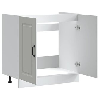 Spoelbakonderkast Kalmar 80x46x81,5 cm bewerkt hout wit 4