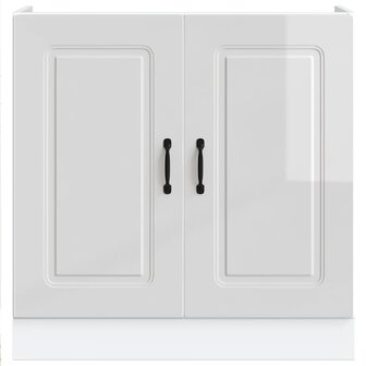 Spoelbakonderkast Kalmar 80x46x81,5cm bewerkt hout hoogglanswit 4