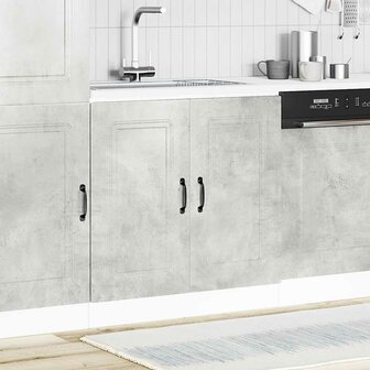 Spoelbakonderkast Kalmar 80x46x81,5 cm bewerkt hout betongrijs 3