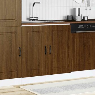 Spoelbakonderkast Kalmar 80x46x81,5 cm hout bruin eikenkleurig 3