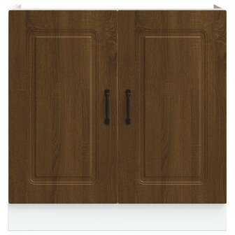 Spoelbakonderkast Kalmar 80x46x81,5 cm hout bruin eikenkleurig 4