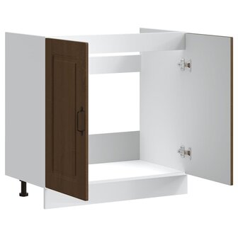 Spoelbakonderkast Kalmar 80x46x81,5 cm hout bruin eikenkleurig 5
