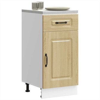 Keuken onderkast Kalmar bewerkt hout sonoma eikenkleurig 1