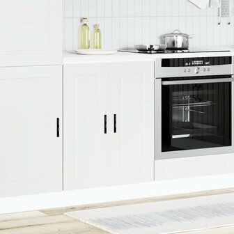 Keuken onderkast &quot;Porto&quot; bewerkt hout wit 3