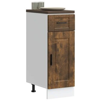 Keuken onderkast &quot;Porto&quot; bewerkt hout gerookt eikenkleurig 1