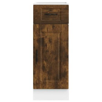 Keuken onderkast &quot;Porto&quot; bewerkt hout gerookt eikenkleurig 4
