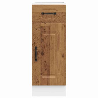 Keuken onderkast &quot;Porto&quot; bewerkt hout oud houtkleurig 4