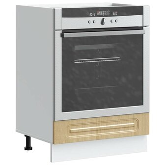 Ovenkast Kalmar bewerkt hout sonoma eikenkleurig 1
