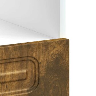 Ovenkast Kalmar bewerkt hout gerookt eikenkleurig 8