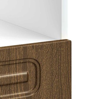 Ovenkast Kalmar bewerkt hout bruin eikenkleur 8