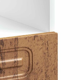 Ovenkast Kalmar bewerkt hout oud houtkleurig 8