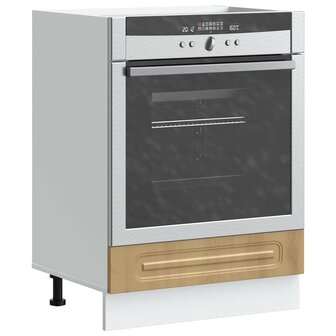 Ovenkast Kalmar bewerkt hout artisanaal eikenkleur 1