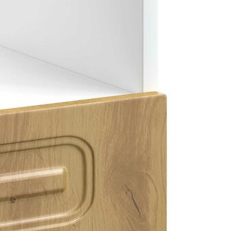 Ovenkast Kalmar bewerkt hout artisanaal eikenkleur 8