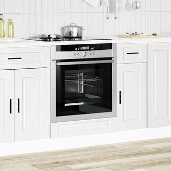 Ovenkast &quot;Porto&quot; bewerkt hout wit 3