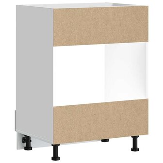 Ovenkast &quot;Porto&quot; bewerkt hout wit 6