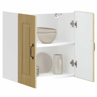 Keukenwandkast Kalmar bewerkt hout sonoma eikenkleurig 1