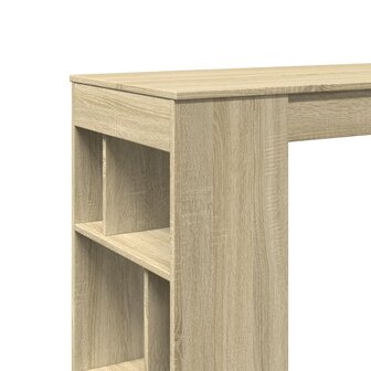 Bartafel met rekken 102x50x103,5 cm hout sonoma eikenkleur 7