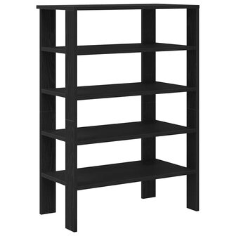 Schoenenrek 61x32x87,5 cm bewerkt hout zwart 2