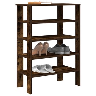 Schoenenrek 61x32x87,5 cm bewerkt hout gerookt eikenkleurig 1