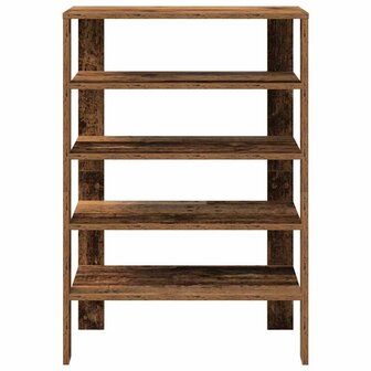 Schoenenrek 61x32x87,5 cm bewerkt hout oud houtkleurig 4