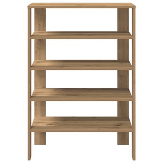 Schoenenrek 61x32x87,5 cm bewerkt hout artisanaal eikenkleur 4