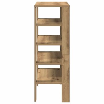 Schoenenrek 61x32x87,5 cm bewerkt hout artisanaal eikenkleur 5