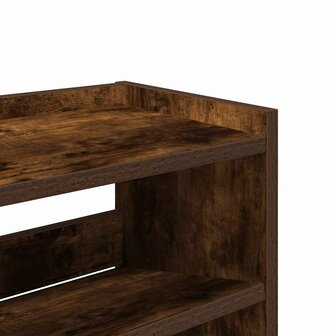 Schoenenrek 80x25x62 cm bewerkt hout gerookt eikenkleurig 7