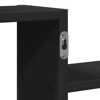 Wandschap 104x15x49 cm bewerkt hout zwart 9